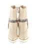 Jennifer Lopez Ivory Ankle Boots Size 8 1/2 - photo 2