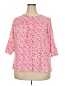 Belldini 100% Polyester Pink 3/4 Sleeve Blouse Size 2X - photo 1