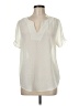 DR2 100% Polyester Ivory Short Sleeve Blouse Size M - photo 1