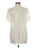 DR2 100% Polyester Ivory Short Sleeve Blouse Size M - photo 2