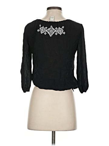 White House Black Market 3/4 Sleeve Blouse (view 2)