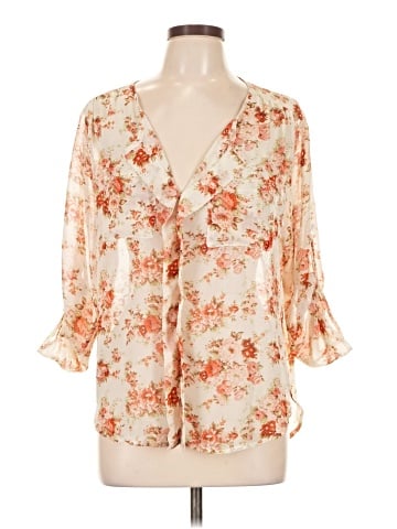 Bebe 3/4 Sleeve Blouse (view 1)