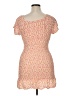 No Boundaries 100% Polyester Print Orange Cocktail Dress Size XL - photo 2