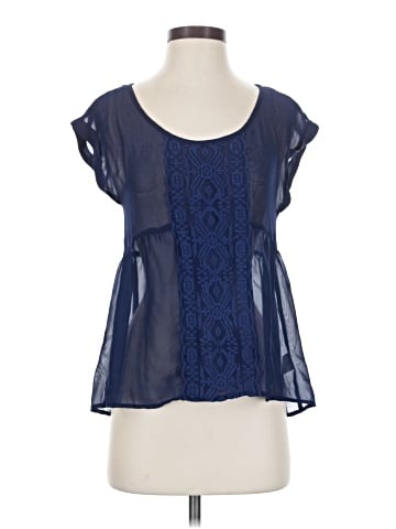 Derek Heart Short Sleeve Blouse (view 1)