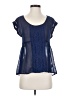 Derek Heart 100% Polyester Blue Short Sleeve Blouse Size S - photo 1