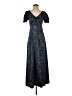 Francesca's Polka Dots Blue Black Casual Dress Size S - photo 1