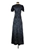 Francesca's Polka Dots Blue Black Casual Dress Size S - photo 2