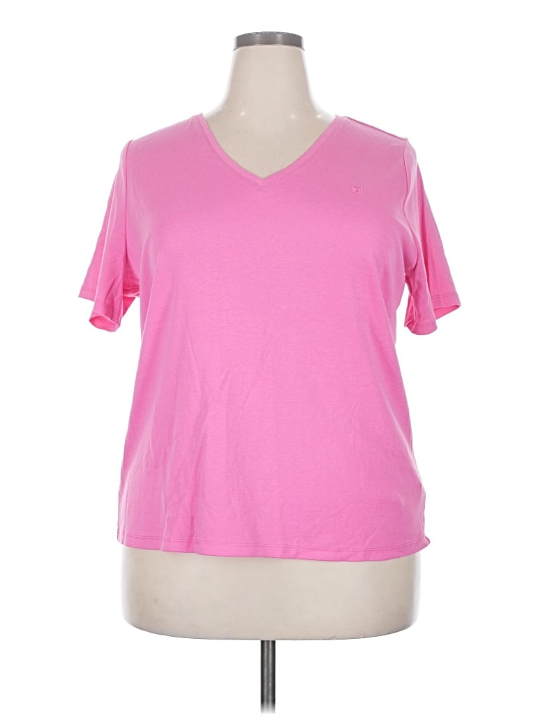 Pre-owned Chaps Short Sleeve T-shirt In Pink