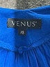 Venus 100% Viscose Blue Sleeveless Blouse Size XS - photo 7