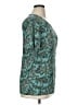 Jaclyn Smith Teal Short Sleeve Blouse Size XL - photo 4