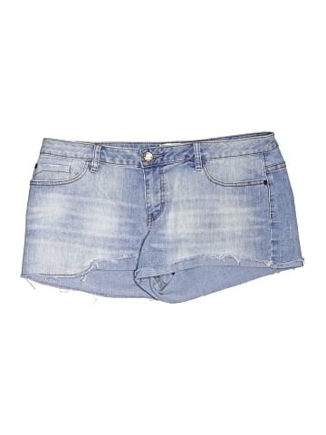Inked & Faded Denim Shorts (view 1)