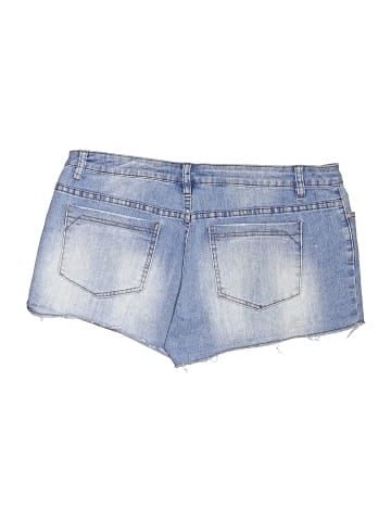 Inked & Faded Denim Shorts (view 2)