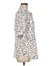 Karl Lagerfeld Paris 100% Polyester Hearts Silver 3/4 Sleeve Blouse Size M - photo 4