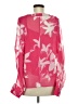 Calvin Klein Floral Pink 3/4 Sleeve Blouse Size M - photo 2