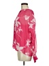Calvin Klein Floral Pink 3/4 Sleeve Blouse Size M - photo 5
