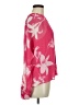 Calvin Klein Floral Pink 3/4 Sleeve Blouse Size M - photo 4