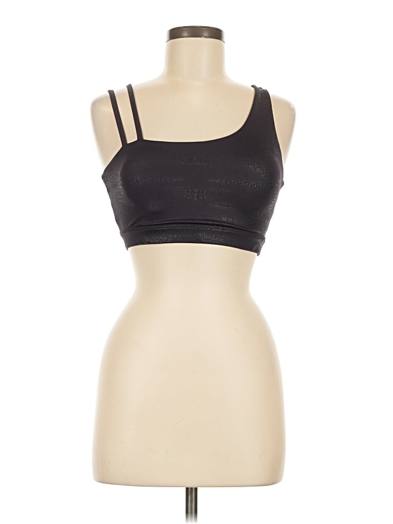 Pre-owned Zyia Active Sports Bra In Black