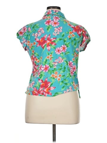 Caribbean Joe Short Sleeve Blouse (view 2)