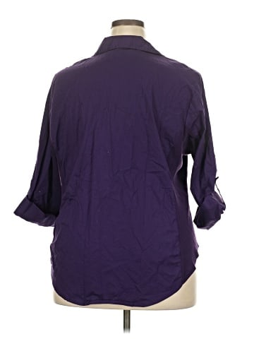 Harve Benard 3/4 Sleeve Button-Down Shirt (view 2)