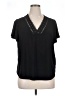 89th & Madison Black Short Sleeve Top Size 1X - photo 1