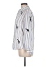 Zara Basic Blue Long Sleeve Button-Down Shirt Size M - photo 5