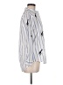 Zara Basic Blue Long Sleeve Button-Down Shirt Size M - photo 4