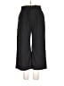 Petite Plume Solid Black Casual Pants Size L - photo 1