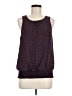 Allison Joy 100% Polyester Graphic Black Sleeveless Blouse Size M - photo 1