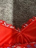 Unbranded Floral Red Cocktail Dress Size M - photo 7