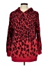 Zenergy by Chico's Animal Print Red Coat Size Lg (2) - photo 1