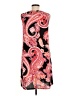Apt. 9 Paisley Black Casual Dress Size M - photo 2