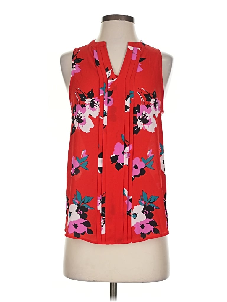 Pre-owned 41hawthorn Sleeveless Blouse In Red