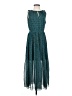Maison Jules 100% Polyester Polka Dots Teal Casual Dress Size XS - photo 1
