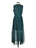Maison Jules 100% Polyester Polka Dots Teal Casual Dress Size XS - photo 2