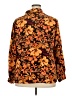Notations 100% Polyester Floral Orange Long Sleeve Blouse Size 2X - photo 2