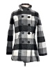 Amy Byer Plaid Gray Coat Size M - photo 1