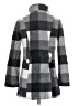 Amy Byer Plaid Gray Coat Size M - photo 2