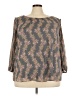 Kohl's 100% Polyester Gray 3/4 Sleeve Blouse Size 2X - photo 1
