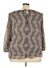 Kohl's 100% Polyester Gray 3/4 Sleeve Blouse Size 2X - photo 2