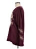 Johnny Was 100% Cotton Floral Burgundy Pullover Sweater Size M - photo 5