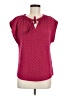 Dylan Pink Short Sleeve Blouse Size M - photo 1