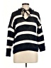 Nicole Miller Artelier 100% Polyester Stripes Blue Pullover Sweater Size M - photo 1
