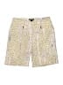 DKNY Animal Print Gold Shorts Size 8 - photo 1