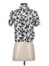 Love Notes 100% Rayon Print Silver Short Sleeve Blouse Size S - photo 2
