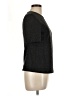 Theory Solid Black Short Sleeve Top Size L - photo 4