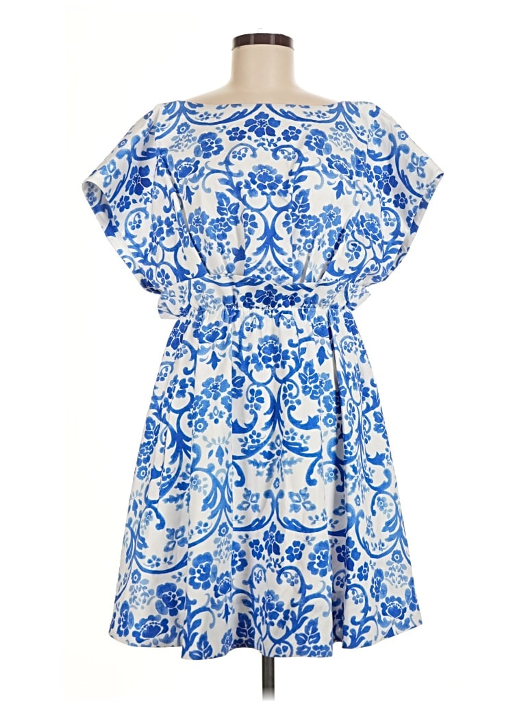 Carolina Herrera Paisley Dress, Blue