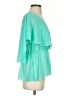 Venus 100% Polyester Teal Short Sleeve Blouse Size 4 - photo 4