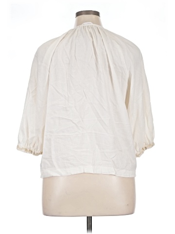 LC Lauren Conrad 3/4 Sleeve Button-Down Shirt (view 2)