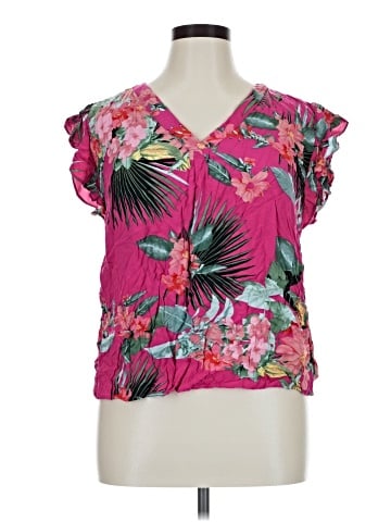 RACHEL Rachel Roy Short Sleeve Blouse (view 1)