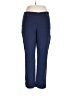 JM Collection Solid Blue Casual Pants Size XL - photo 1